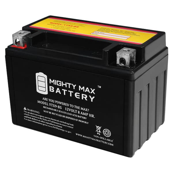 MIGHTY MAX BATTERY 12-Volt 8 Ah 135 CCA Rechargeable Sealed Lead Acid (SLA) Powersport Battery