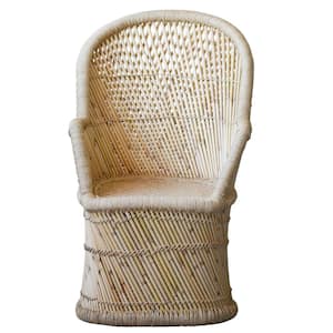Beige Bamboo and Rope Chair