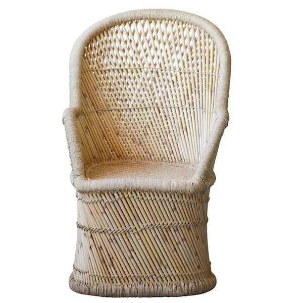 Handwoven Bamboo & Rope Chair