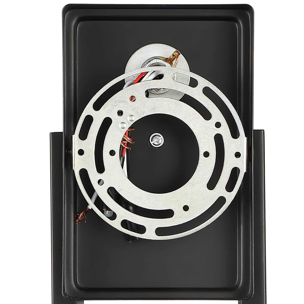Matte Black Medium Outdoor Motion Sensor Lantern Sconce