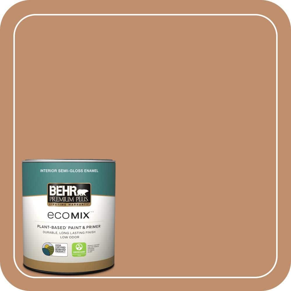 1 qt. #260F-5 Applesauce Cake Semi-Gloss Enamel EcoMix Plant-Based Interior Paint & Primer price history on PriceWatchPro