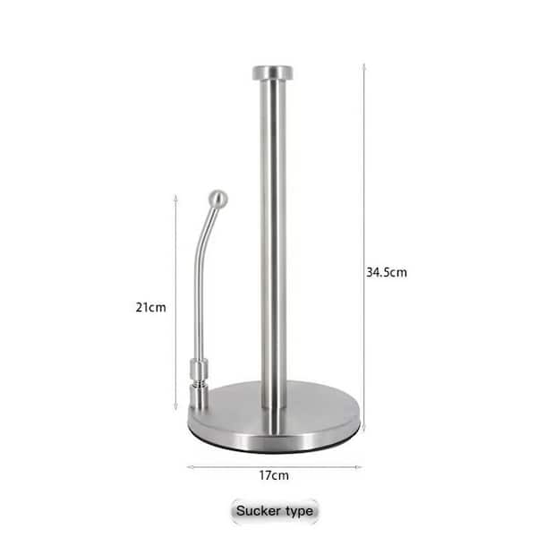 Stainless Steel Paper Towel Holder, Standing Paper Towel Roll Holder for Kitchen  Bathroom, Paper Towel Holder Stand with Weighted Base Suction Cups – the  best products in the Joom Geek online store