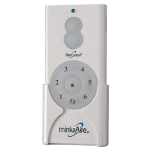 Aire- Control 6 Speed 32 Bit Dimmer Handheld Ceiling Fan Remote Control White
