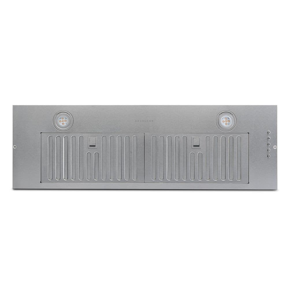 36 in. Convertible Insert Range Hood with Changeable LED 450 CFM Powerful Suction Baffle Filter in Stainless Steel