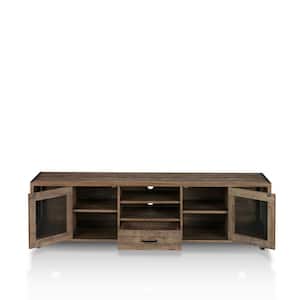 Coopern 71 in. Reclaimed Oak TV Stand Fits TVs Up to 80 in. with Storage