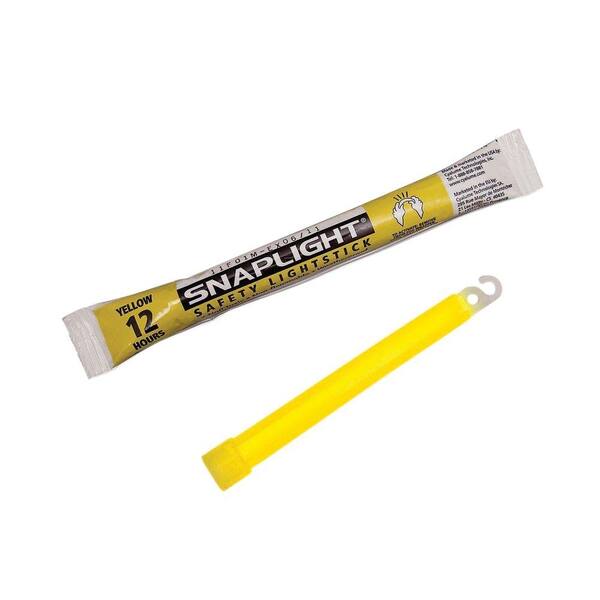 Miller's Creek 6 in. Emergency Yellow Snaplight (10 per Box)