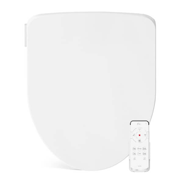 BIO BIDET Slim Three Electric Bidet Seat for Elongated Toilets in. White with Wireless Remote