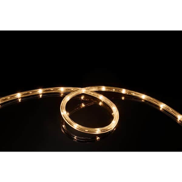 DEERPORT DECOR 16 ft. Soft White All Occasion Indoor Outdoor 1/4 in. LED Rope Light 360Directional Shine Decoration (2-Pack)