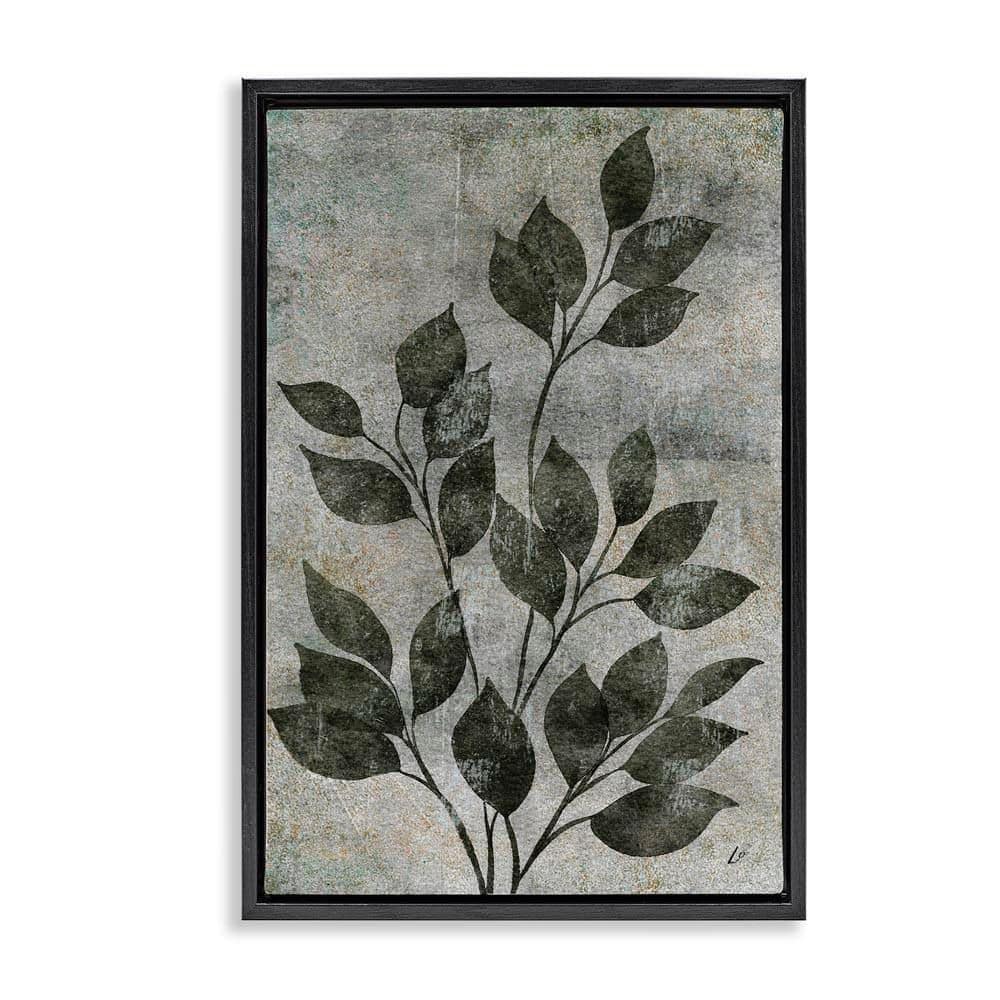 Love & Leaves Rustic by Lydia Orange Black Floater Frame Nature Graphic Art Print 25 in. x 17 in. price history on PriceWatchPro