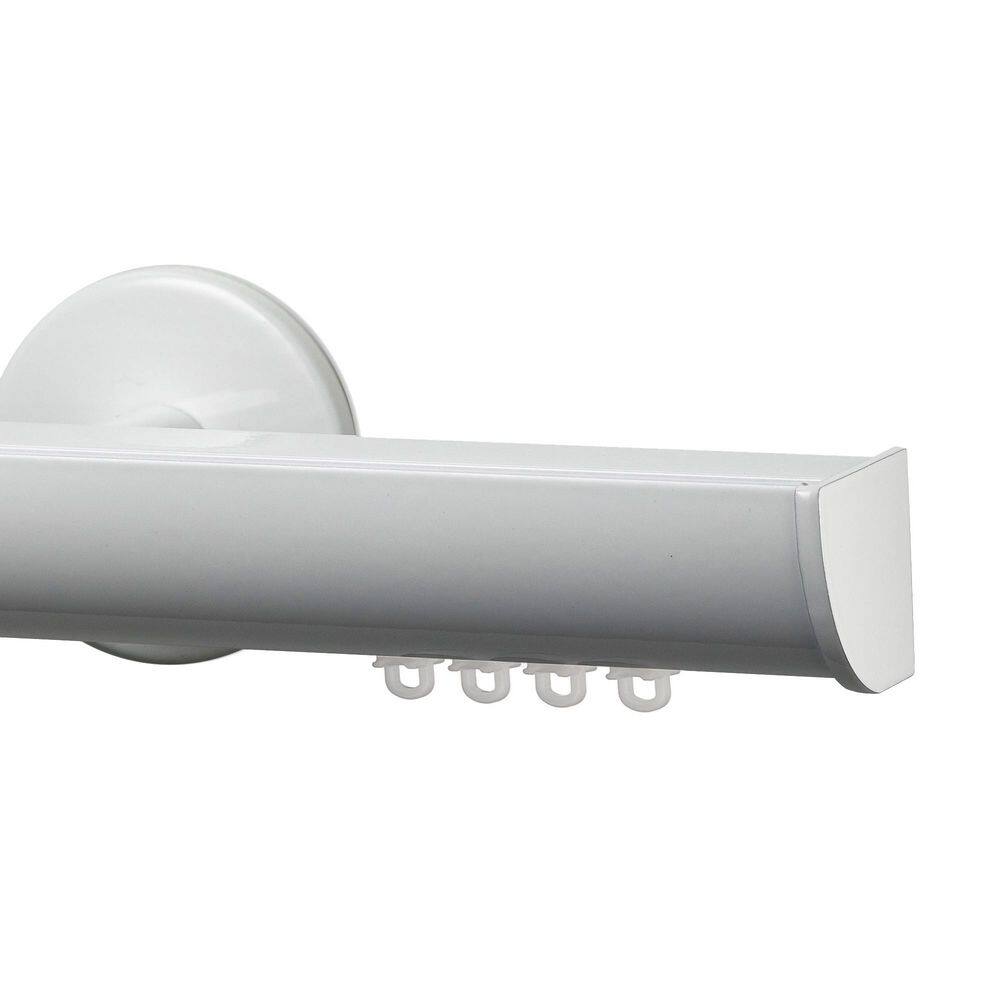 Invisible Pro 84 in. Non-Adjustable 1.13 in. Single Traverse Window Curtain Rod Set in White price history on PriceWatchPro