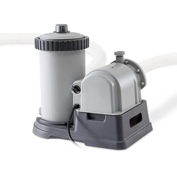 Intex 2,500 GPH Pool Cartridge Filter Pump System 28633EG The