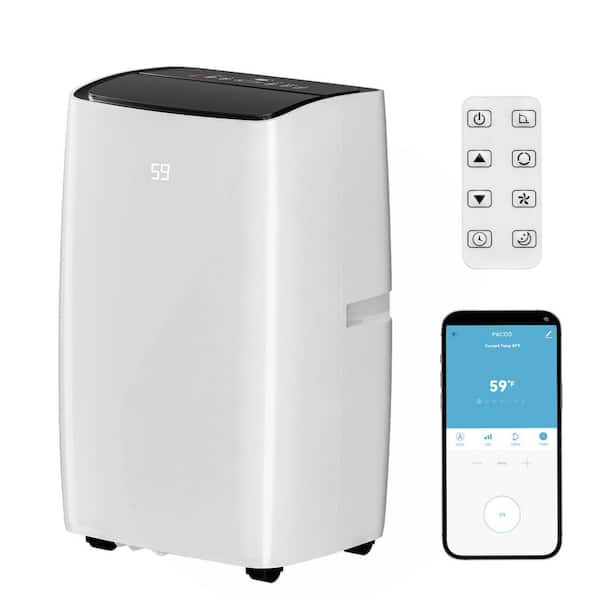 12,000 BTU (8,000 BTU DOE) Portable Air Conditioner Cools 550 sq. ft. with Remote, Alexa Support and SMART Wi-Fi Enabled