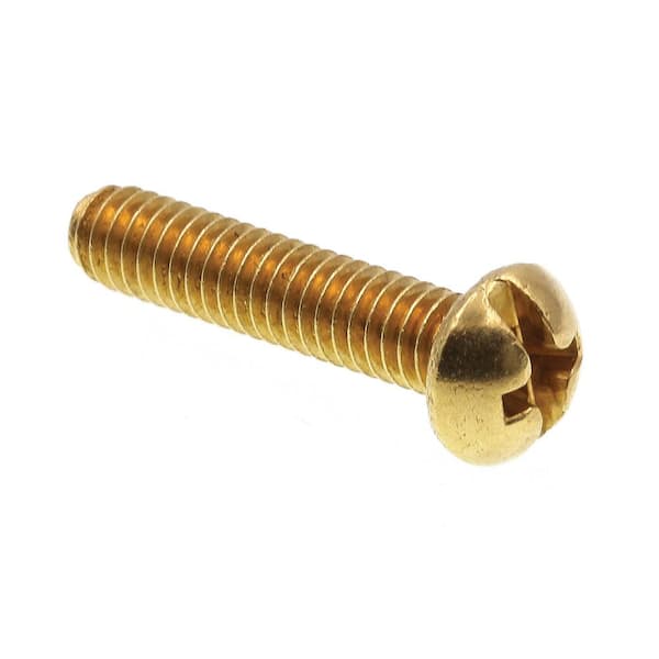 PACK OF 100 NEW 8-32 X 3/4" BRASS SLOTTED ROUND HEAD MACHINE SCREW FREE SHIP NH 