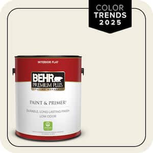 1 gal. Designer Collection #DC-003 Blank Canvas Flat Low Odor Interior Paint & Primer