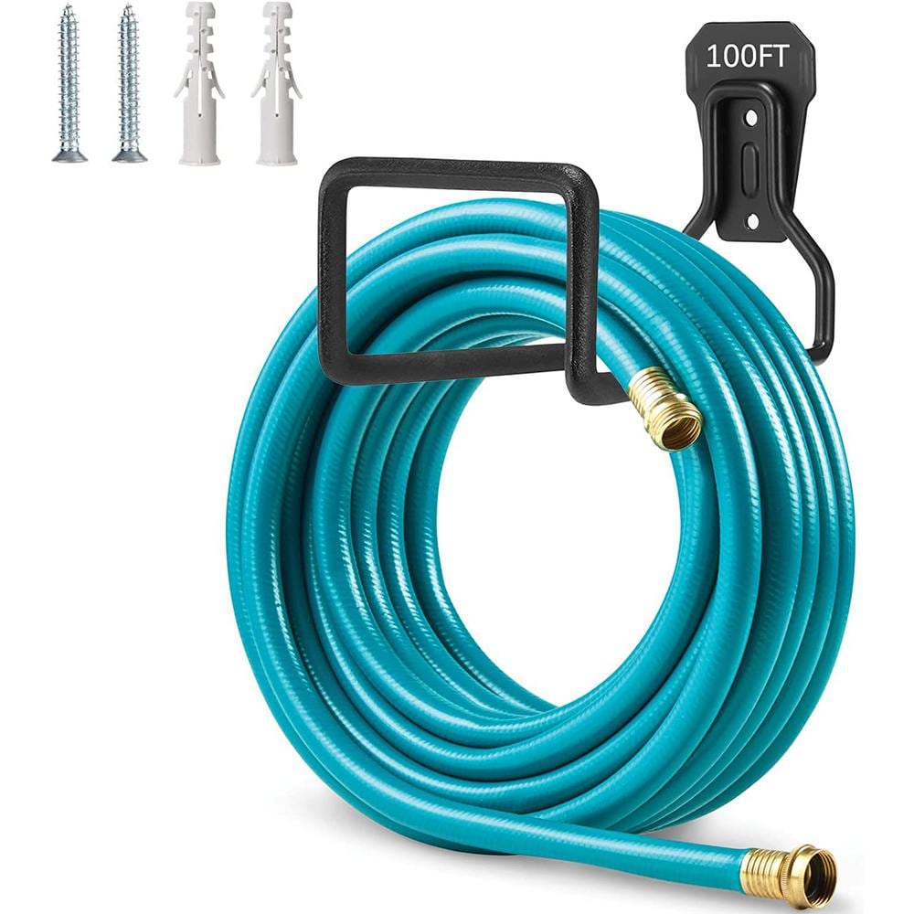 Garden Hose Holder Wall Mount - Metal Hose Hanger Water Hose Holders for Ou