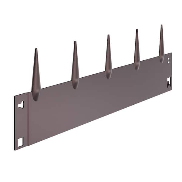 5 Packs 39 x 4 in. Steel Landscape Edging, 0.06in. H, 7.13 in. W, Rust-Resistant, Bendable, Easy Installation, Brown