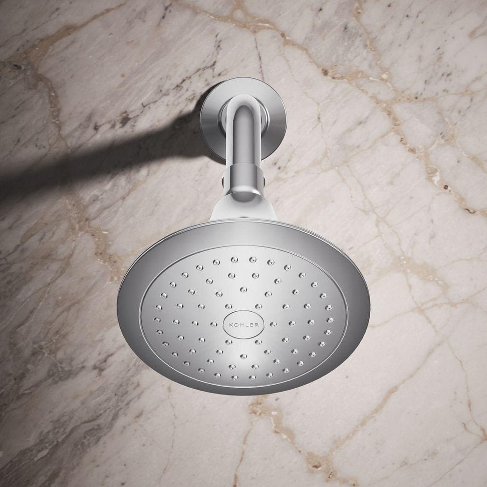 Polished Chrome Single-Function Wall-Mount Showerhead