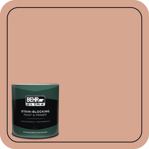 BEHR ULTRA 1 qt. #240E-3 Coronado Dunes Semi-Gloss Enamel Exterior Paint & Primer