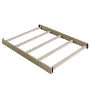 Stone-Gray Full-Size Conversion Kit Bed Rails for Convertible Crib (1-Pack)