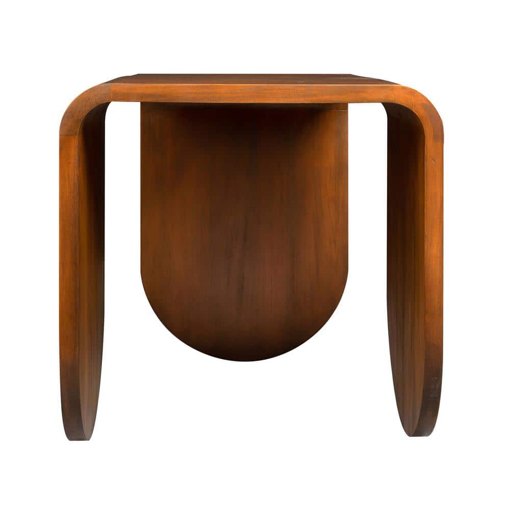 Laverne 27 in. Walnut Specialty Wood Accent Table