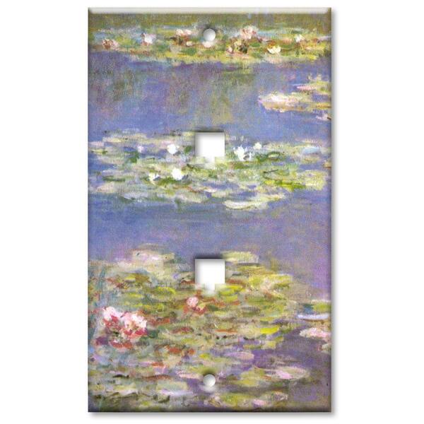 Art Plates Monet Water Lilies 2 Phone Jack Wall Plate