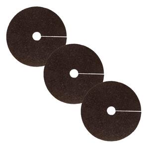36 in. Brown Recycled Rubber Tree Ring (3-Pack)