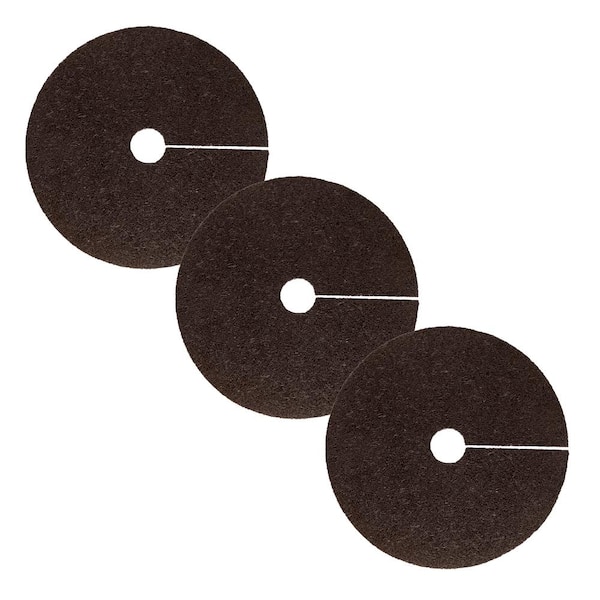 36 in. Brown Recycled Rubber Tree Ring (3-Pack)