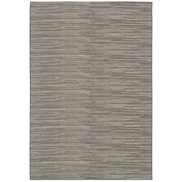 Monaco Larvotto Grey-Multi 4 ft. x 5 ft. Indoor/Outdoor Area Rug