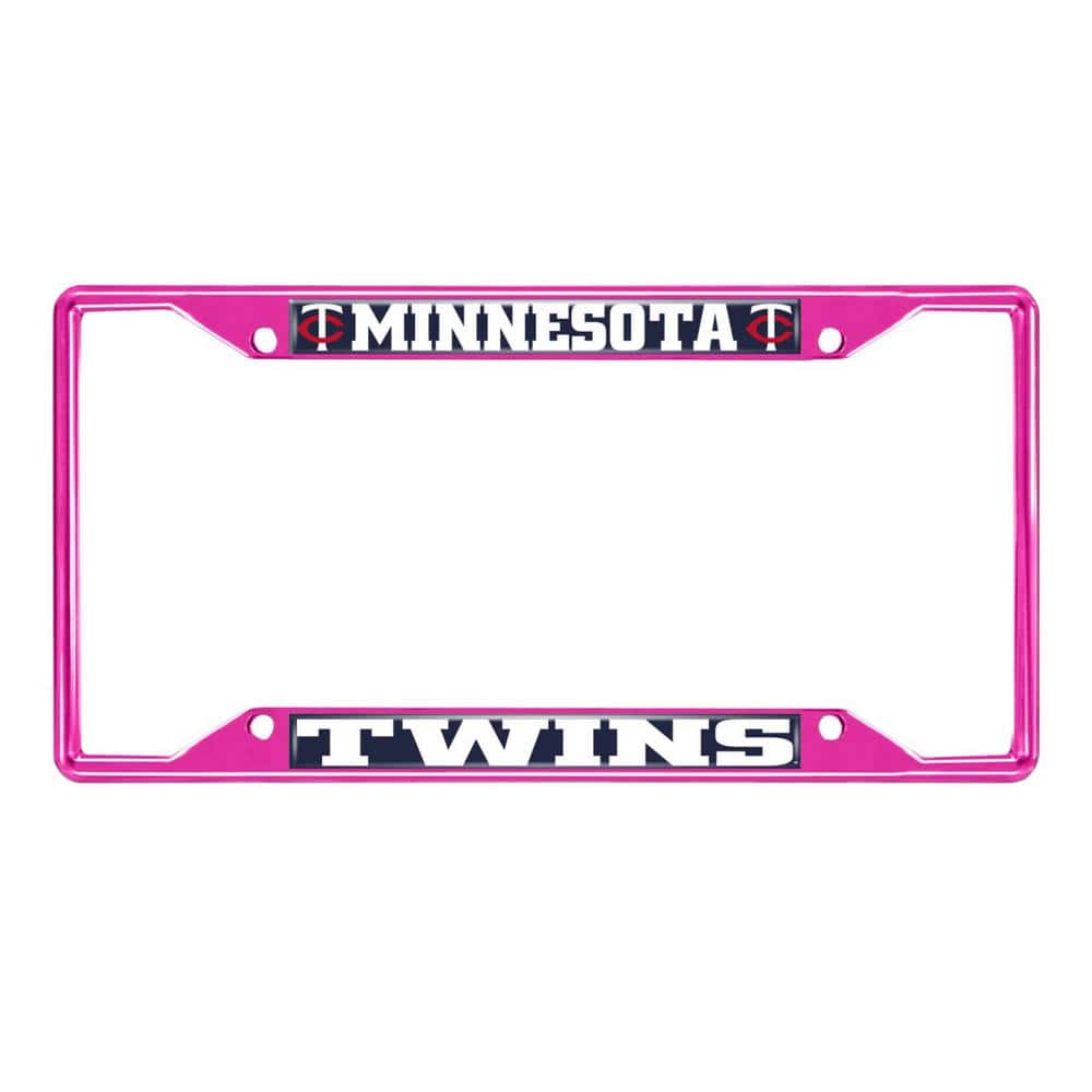 Universal Fit MLB - Minnesota Twins License Plate Frame - Pink price history on PriceWatchPro