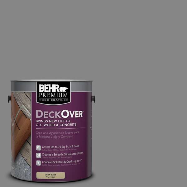 BEHR Premium DeckOver 1 gal. #PFC-63 Slate Gray Solid Color Exterior Wood and Concrete Coating