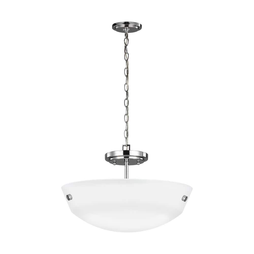 Kerrville 2-Light Chrome Semi-Flush Mount Convertible Pendant price history on PriceWatchPro