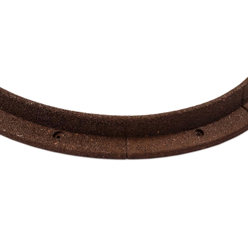 EcoBorder 36 in. Brown Recycled Rubber Tree Ring (1-Pack) EB-TR-BRN ...