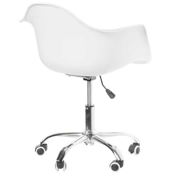 white swivel chair