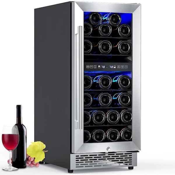 Whirlpool 24 in. Dual Zone 14-Bottle Wine Cooler and