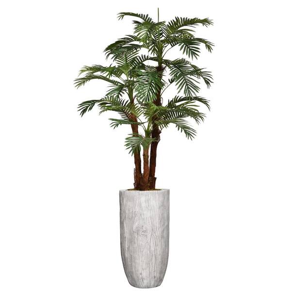 Vintage Home Vintage Home Artificial 86 in. High Artificial Faux Palm Tree With Fiberstone Planter For Home Decor