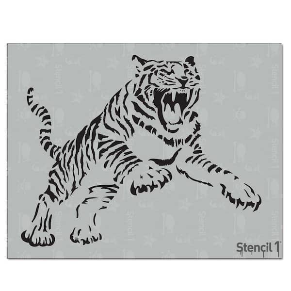 Outdoors Animals Stencil 3-Pack, Two Layers