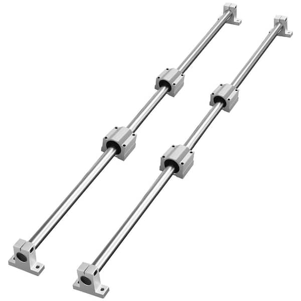 SKYSHALO Linear Guide Rail Set, SFC20 1200mm,2 PCS 39.4 in./1000 mm SFC20 Guide Rails 4 PCS SC20 Slide Blocks 4 PCS Rail Supports