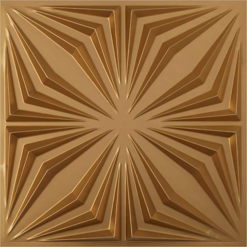 19 5/8 in. x 19 5/8 in. Asher EnduraWall Decorative 3D Wall Panel, Gold (Covers 2.67 Sq. Ft.) price history on PriceWatchPro