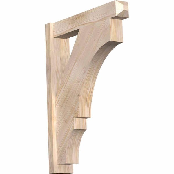 Ekena Millwork 6 in. x 36 in. x 28 in. Douglas Fir Balboa Craftsman Smooth Outlooker