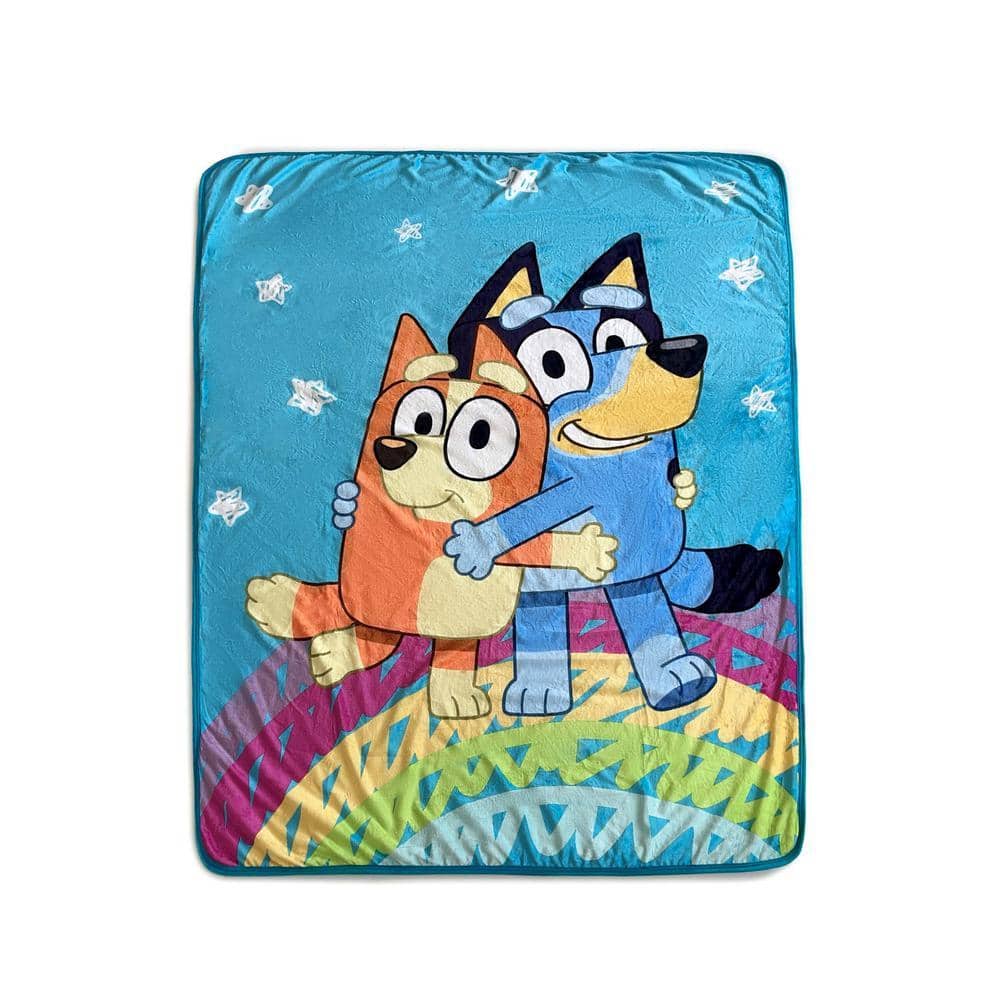 THE NORTHWEST GROUP Bluey Togetherness Silk Touch Sherpa Throw