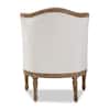 Baxton Studio Charlemagne 28 in. Beige/Brown Upholstered Fabric Arm Chair 28862-5486-HD