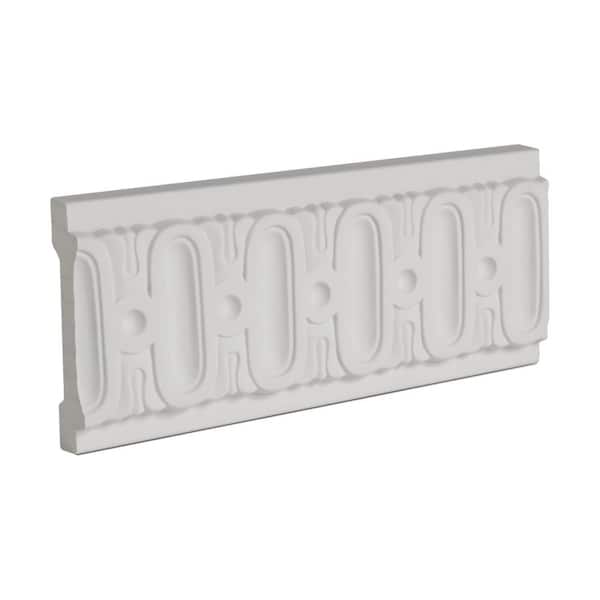 American Pro Decor 2-1/2 in. x 3/8 in. x 6 in. Long Flute Polyurethane Panel Moulding Sample
