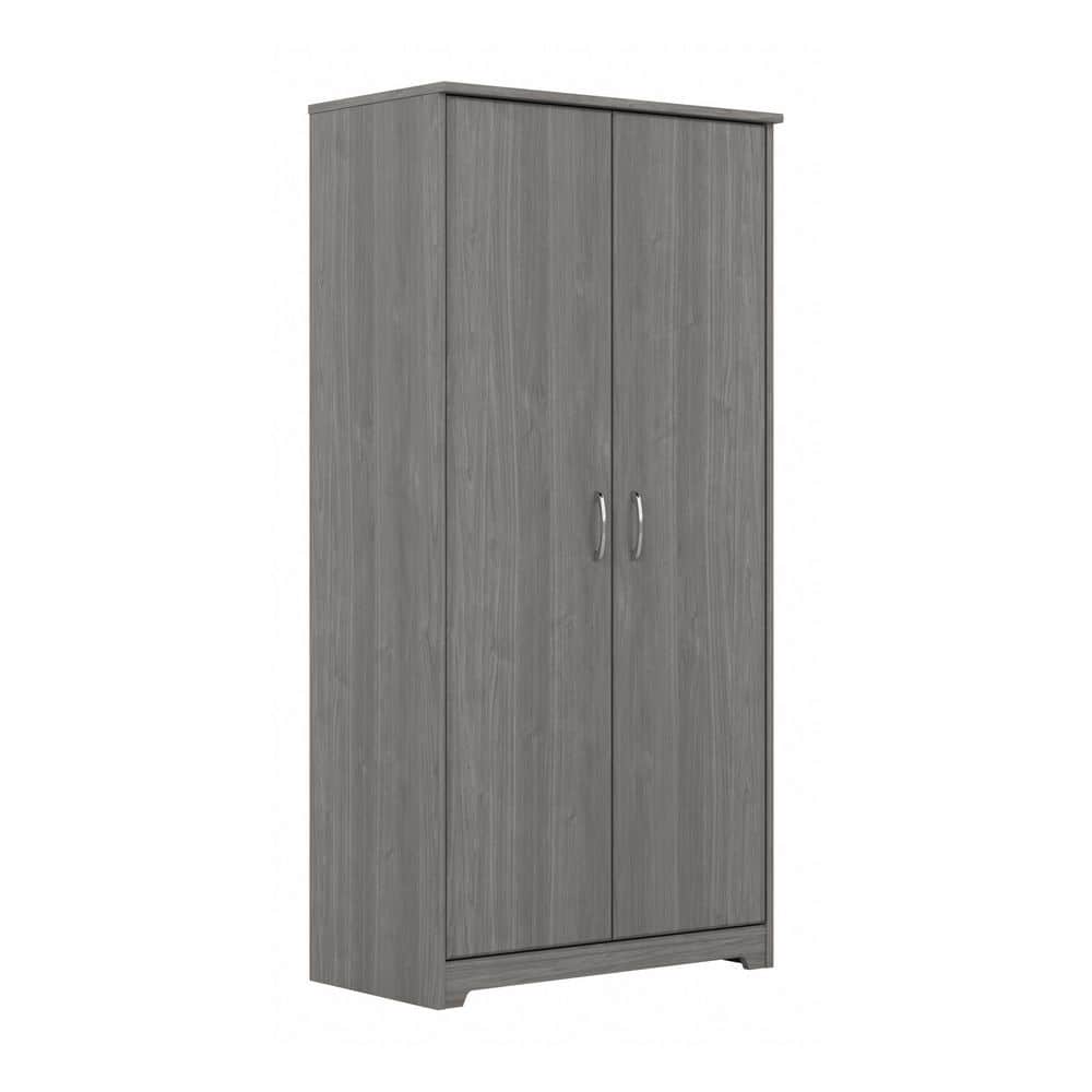 Cabot Modern Gray 60.94 in. Accent Storage Cabinet with Doors and Adjustable Shelves