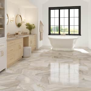 Artebella Pietra Gray Polished 6 in. x 6 in. Colorbody Porcelain Floor and Wall Tile Sample