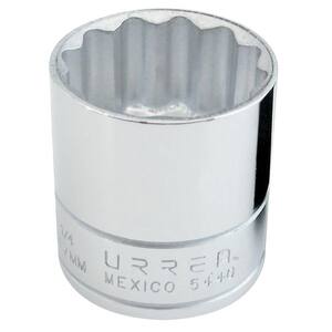 URREA 3/8 in. Drive 12 Point 1/2 in. Chrome Socket 5216 - The Home