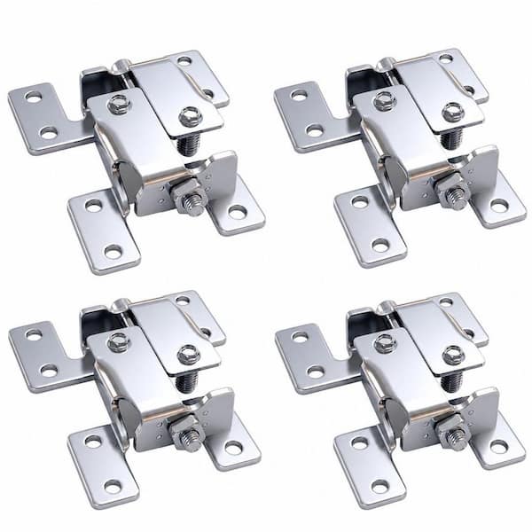 4-Pack Countertop Joint Fasteners Double Action, Flip Bolt Fastener for Countertop, Woodwork Surface Connector Kit