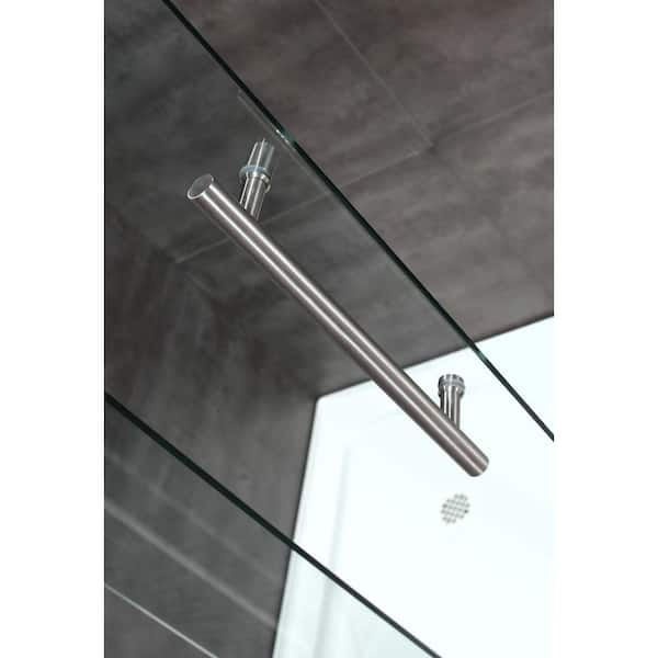 Aston SDR978FRUW.UC-SS-5280 Langham XL 48 - 52 W x 80 H Sliding Frameless Shower Door Finish: Stainless Steel