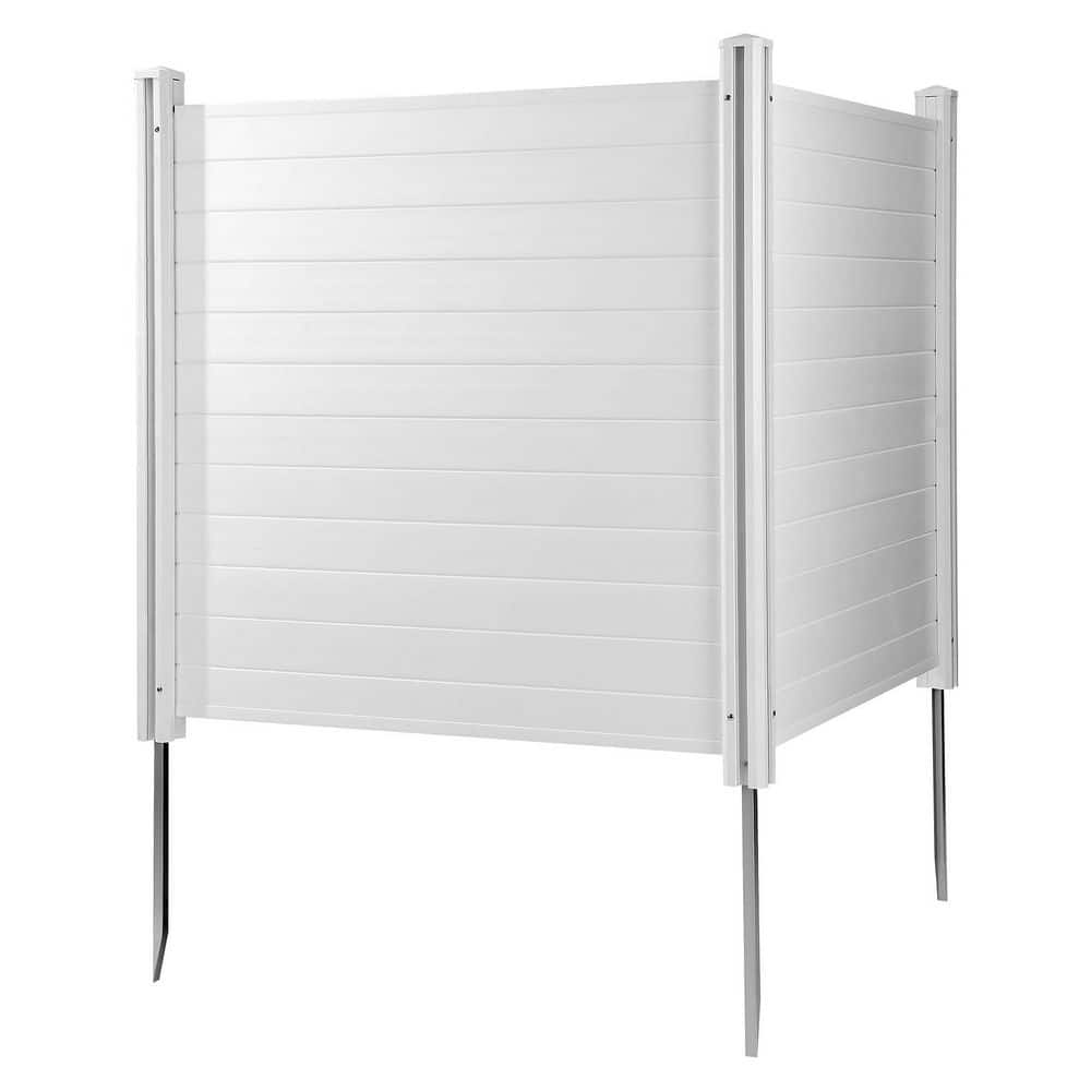 2 Panels Outdoor Privacy Screen, 50 x 3.15 in. White Plastic Privacy 2-Pack Air Conditioner Fence 27.6 in. Ground Stakes price history on PriceWatchPro