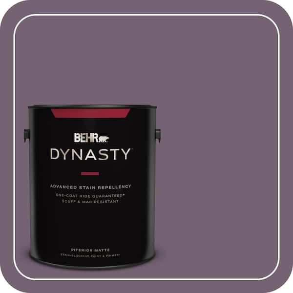 BEHR DYNASTY 1 gal. #680F-6 Shy Violet Matte Interior Stain-Blocking Paint & Primer
