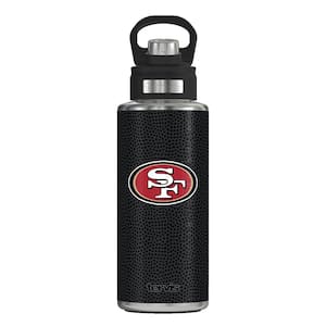 NFL SF 49ERS LOGO BK 32 oz. Wide Mouth Water Bottle Powder Coated Standard Lid